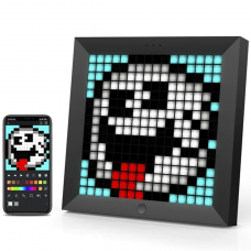 Display de Pixel Art PIXOO Divoom, Painel led 16x16 Bluetooth, Black