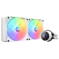 Water Cooler NZXT Kraken, 280mm, RGB, AIO LCD Display, Intel-AMD, White, RL-KR280-W1