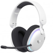 Headset Gamer Havit Fuxi-H7, Wireless, Bluetooth, RGB, Drivers de 40mm, Branco - Open Box