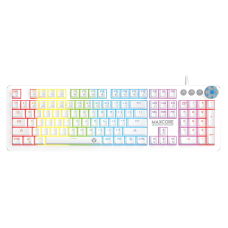 Teclado Gamer Mecânico Fantech Max Core Edição Space, RGB, Switch Brown, White, MK852