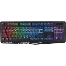 Teclado Gamer Mad Catz Strike 2 RGB Membrana Black