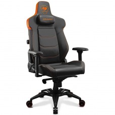 Cadeira Gamer Cougar Armor EVO, Reclinável, 4D, Couro PVC Respirável, Preto, 3MEVOORB.0001