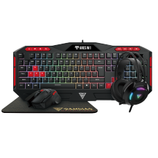 Combo Gamer Gamdias Poseidon M2 4 em 1, Teclado, Mouse
