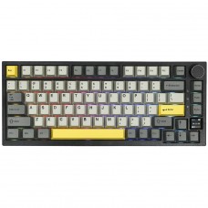 Teclado Mecânico Gamer Ajazz AK820 PRO, RGB, Wireless/Bluetooth/USB, 75%, ANSI, Ajazz Flying Fish Switch, Preto e Cinza
