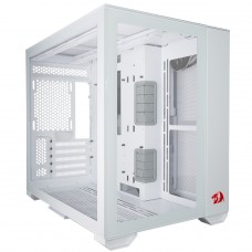 Gabinete Gamer Lian Li O11 Dynamic Mini Redragon Spec Edition, Mid Tower, Vidro Temperado, Lunar White, O11DMINI-RD-W