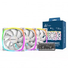Kit 3 Fans Montech AX120 PWM 120mm ARGB White | Terabyte