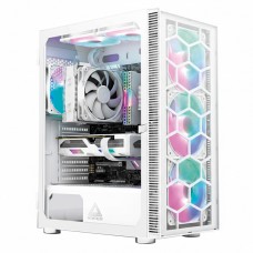 Gabinete Montech X3 Glass Mid Tower White ATX 6 Fans | Terabyte