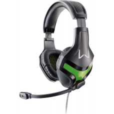 Headset Gamer Warrior Harve Stereo, Preto/Verde, PH298 - Terabyte