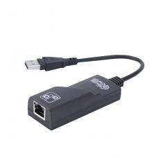 Adaptador Ethernet USB 3.0 Para LAN 10/100/1000Mbps, Pure Power, PP-ADP-001 - Open Box