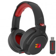 Headset Gamer Redragon Nomen Pro, RGB, Wireless/Bluetooth, Surround 7.1 Virtual, Drivers de 50mm, Preto, H838-PRO - Open Box