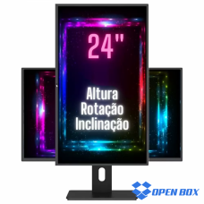 Monitor 3Green Pro 243G, 24 Pol, Ergonômico,75Hz, HDMI/VGA - Open Box