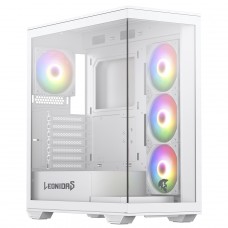 Gabinete Gamer Leonidas Magnus White Mid Tower | Terabyte