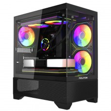 Gabinete Gamer Round5 Draven Black Vidro M-ATX | Terabyte