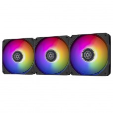 Kit Fan Com 3 Unidades SilverStone Air Nexus 120 ARGB, 120mm, Black, SST-AN120B-ARGB-3PK - Open Box