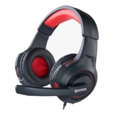 Headset Gamer Hoopson, 3,5mm P2, Black/Red, F-203-VM