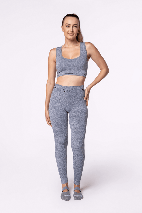 Legging Speedo Cintura Media Tamanho: P | Cor: Cinza Mescla