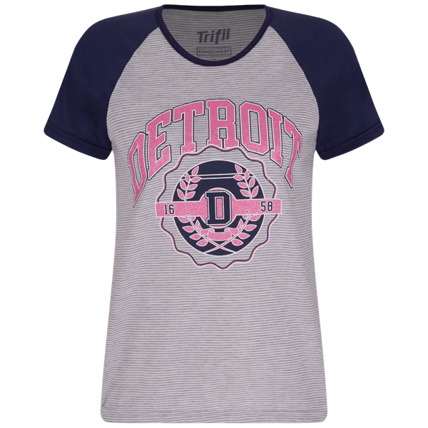 Pijama Infantil Short Doll Reglan Trifil LD Tamanho: 8 | Cor: Mescla