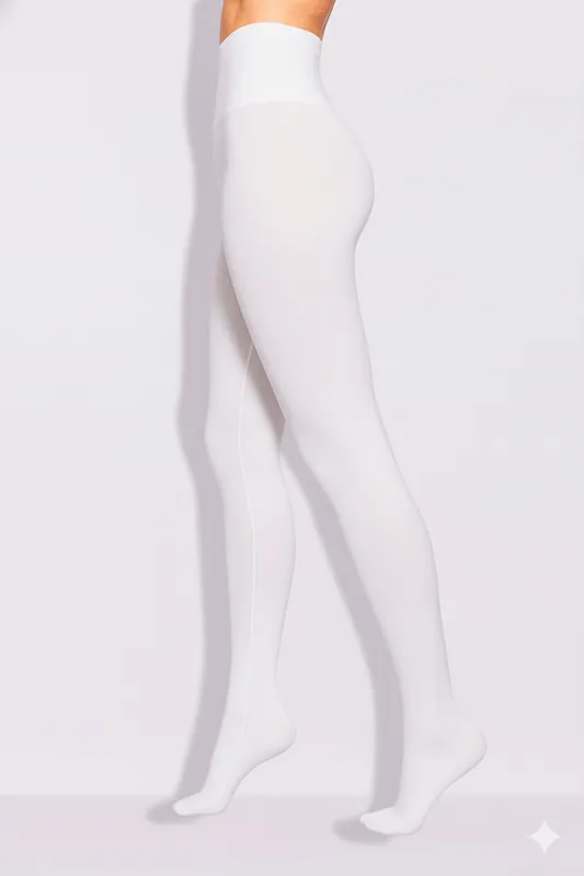 Meia-calça Opaca Raschel Tamanho: U | Cor: Branco
