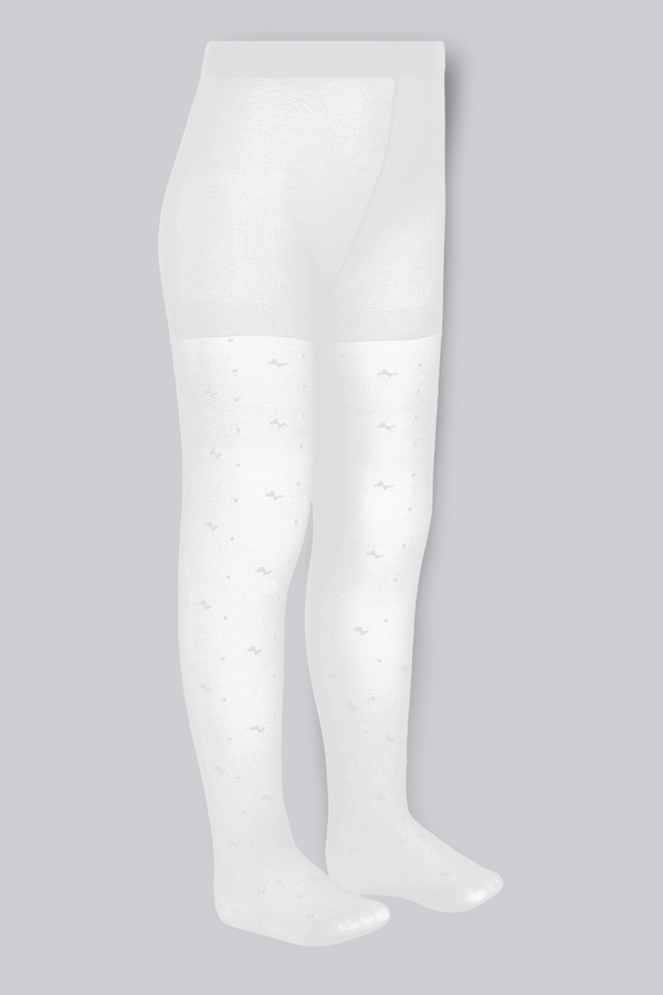 Meia-Calça Infantil Gravatinha Trifil Tamanho: G | Cor: Branca