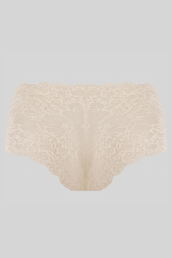 Calcinha Caleçon Adulto Renda Trifil LD Tamanho: G | Cor: Off White