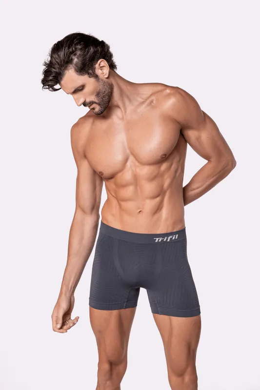 Cueca Trifil Boxer Tamanho: P | Cor: Chumbo