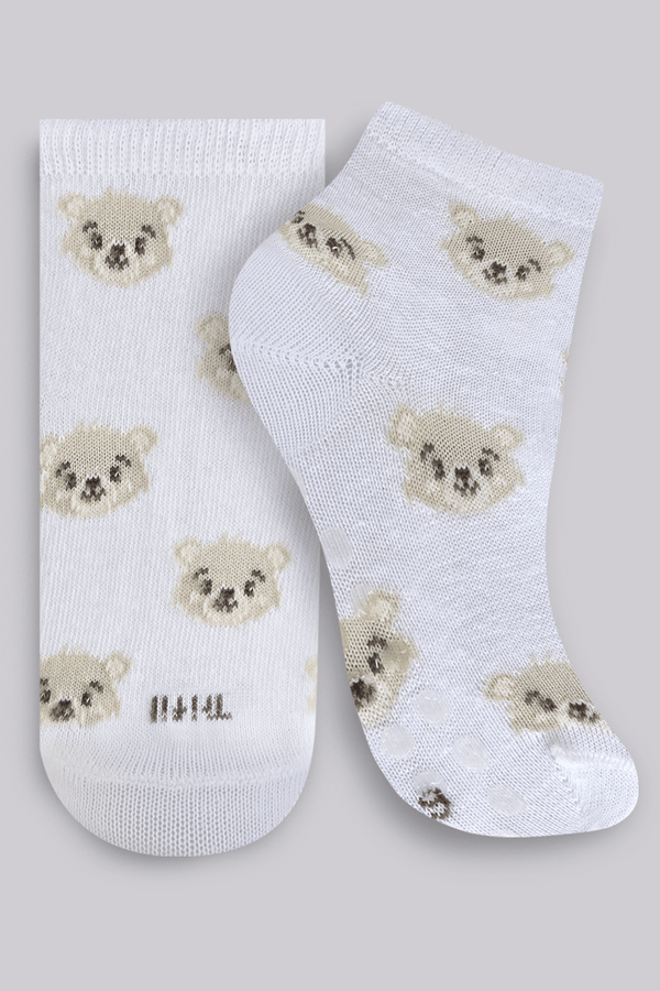 Meia Infantil Cano Longo Antiderrapante Trifil Tamanho: BBE (16 A 19) | Cor: Branco