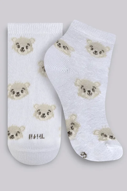 Meia Infantil Cano Longo Antiderrapante Trifil Tamanho: BBE (16 A 19) | Cor: Branco