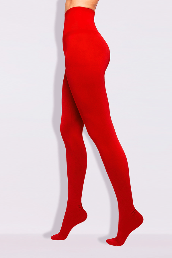 Meia-calça Opaca Raschel Tamanho: U | Cor: Vermelho