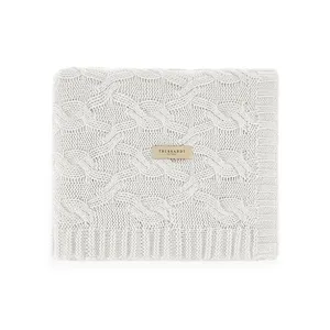 Manta Tricot Vittoria 100% Algodão Branco