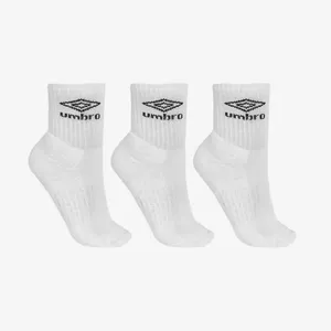 Meia Tripack Unisex Umbro Cano Médio 39-43