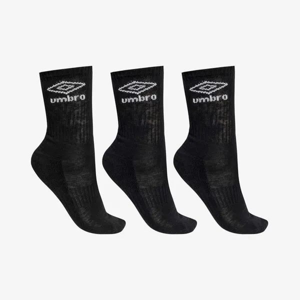 Meia Tripack Unisex Umbro Cano Médio 39-43