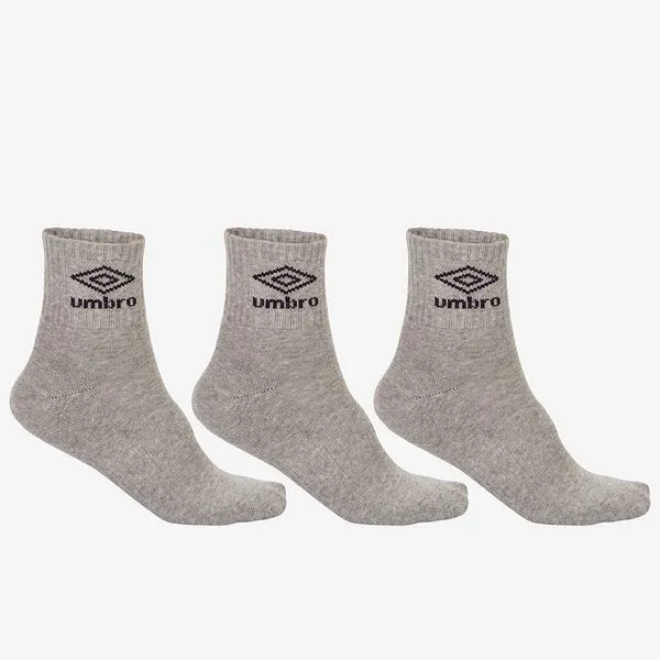 Tripack Unisex Umbro Cano Médio 34-38