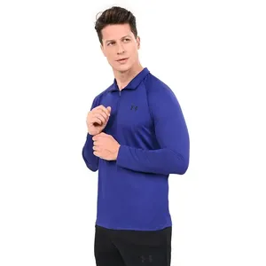 Camiseta Manga Longa de Treino Masculina Under Armour Tech 2.0 GG Azul