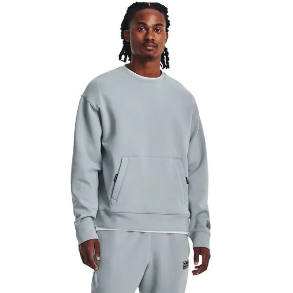 Blusa de Treino Unissex Under Armour Summit Knit Crew G Cinza