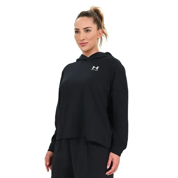 Moletom Feminino Under Armour Rival Terry Oversized G Preto