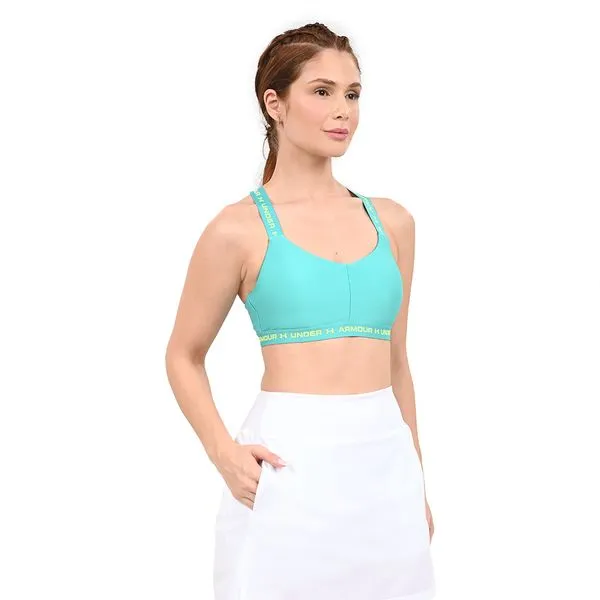 Top de Treino Feminino Under Armour Crossback Low PP Verde