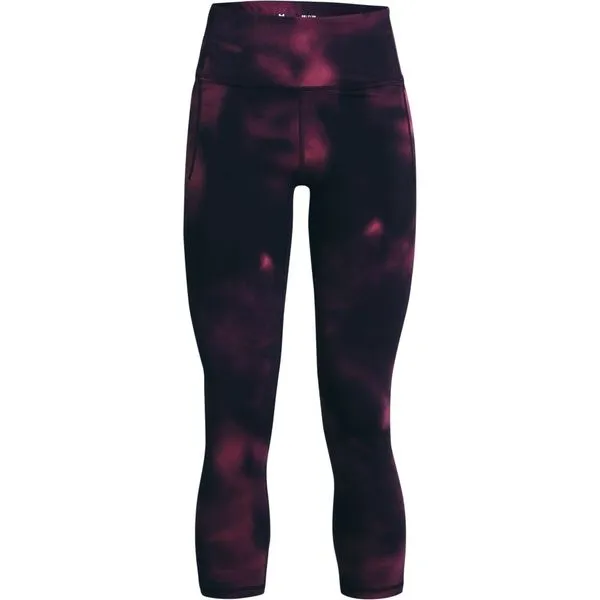 Calça Legging Capri Feminina Under Armour Meridian Printed Crop G Roxo
