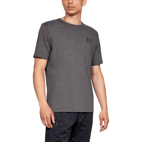 Camiseta de Treino Masculina Under Armour Left Chest P Cinza