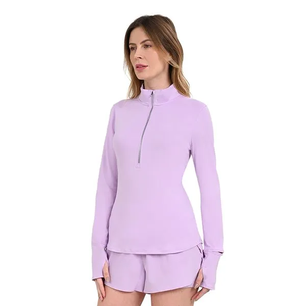 Blusa de Corrida Feminina Under Armour Qualifier Run P Roxo