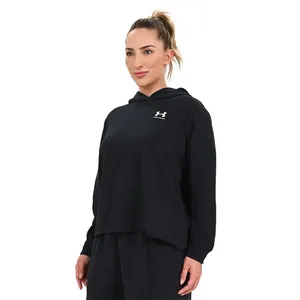 Moletom Feminino Under Armour Rival Terry Oversized P Preto