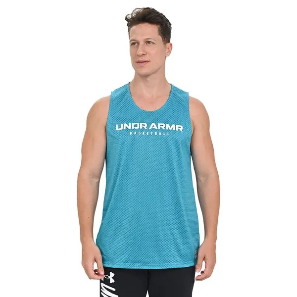 Regata de Basquete Masculino Under Armour Baseline Reversible M Azul