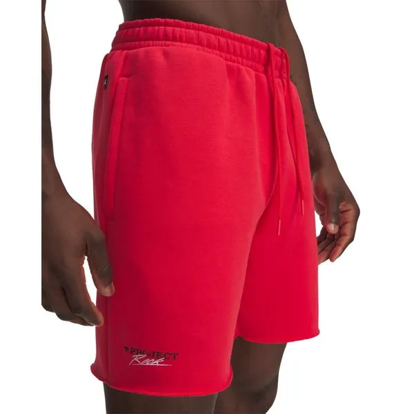 Shorts Sportstyle Under Armour Project Rock Icon Fleece Masculino M Vermelho