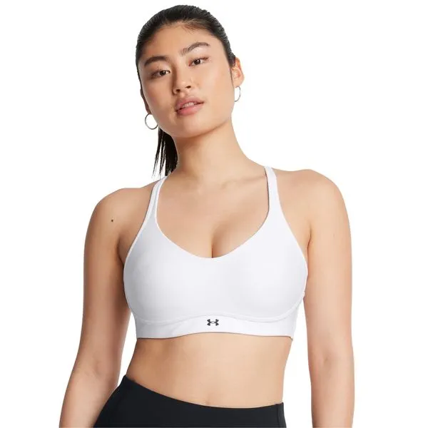 Top de Treino Under Armour Infinity Low 2.0 Feminino GG Branco