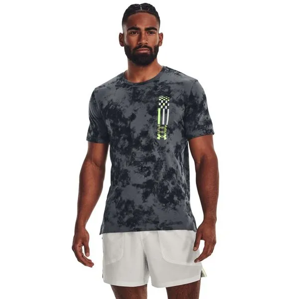 Camiseta de Treino Masculina Under Armour Run Anywhere P Cinza