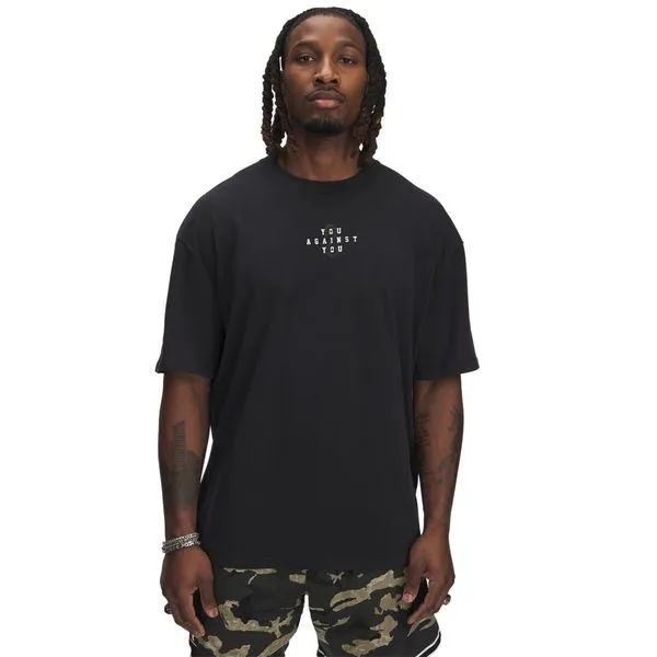 Camiseta Sportstyle Under Armour Project Rock Heavyweight Masculina P Preto