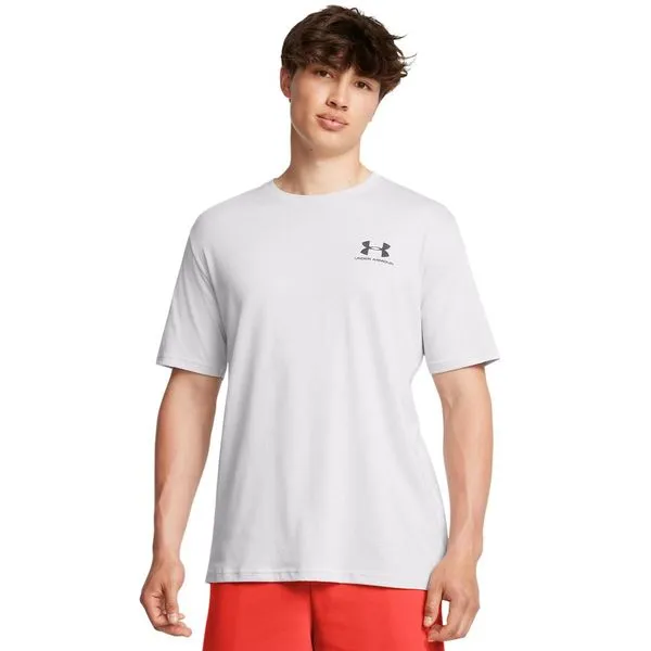 Camiseta de Treino Masculina Under Armour Sportstyle Left Chest GG Cinza