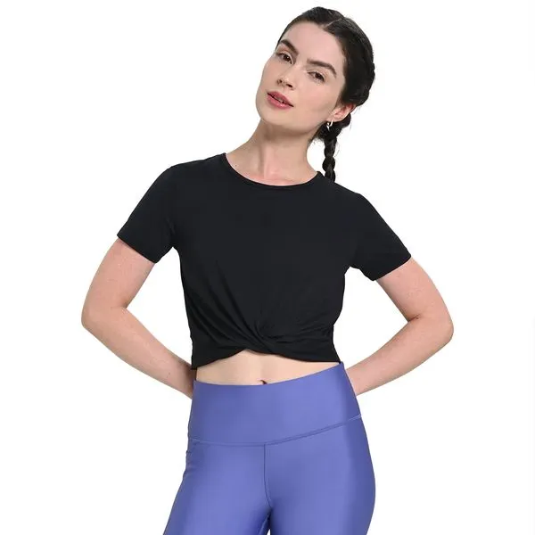 Camiseta de Treino Feminina Under Armour Motion Crossover G Preto