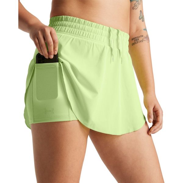 Shorts Saia de Treino Feminino Under Armour Flex Woven Skort M Verde
