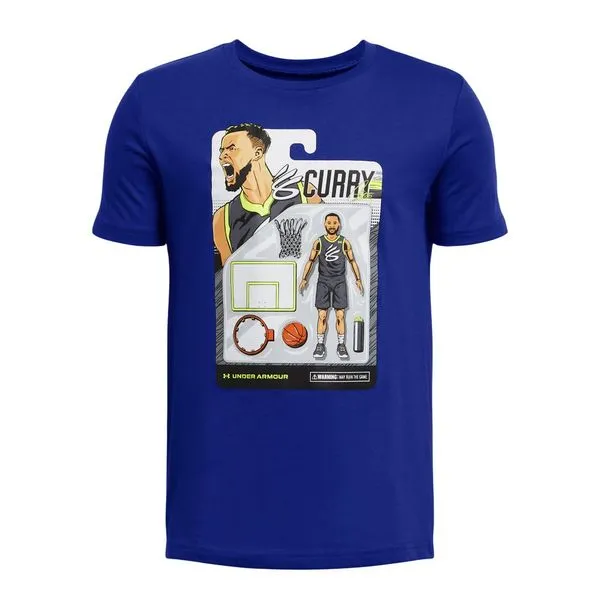 Camiseta Infantil Under Armour Curry Animated 12 Azul