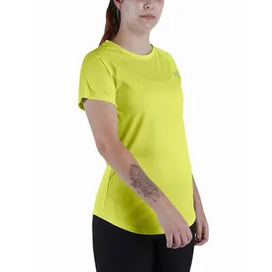 Camiseta de Corrida Feminina Under Armour Speed Stride SS Brz PP Amarelo